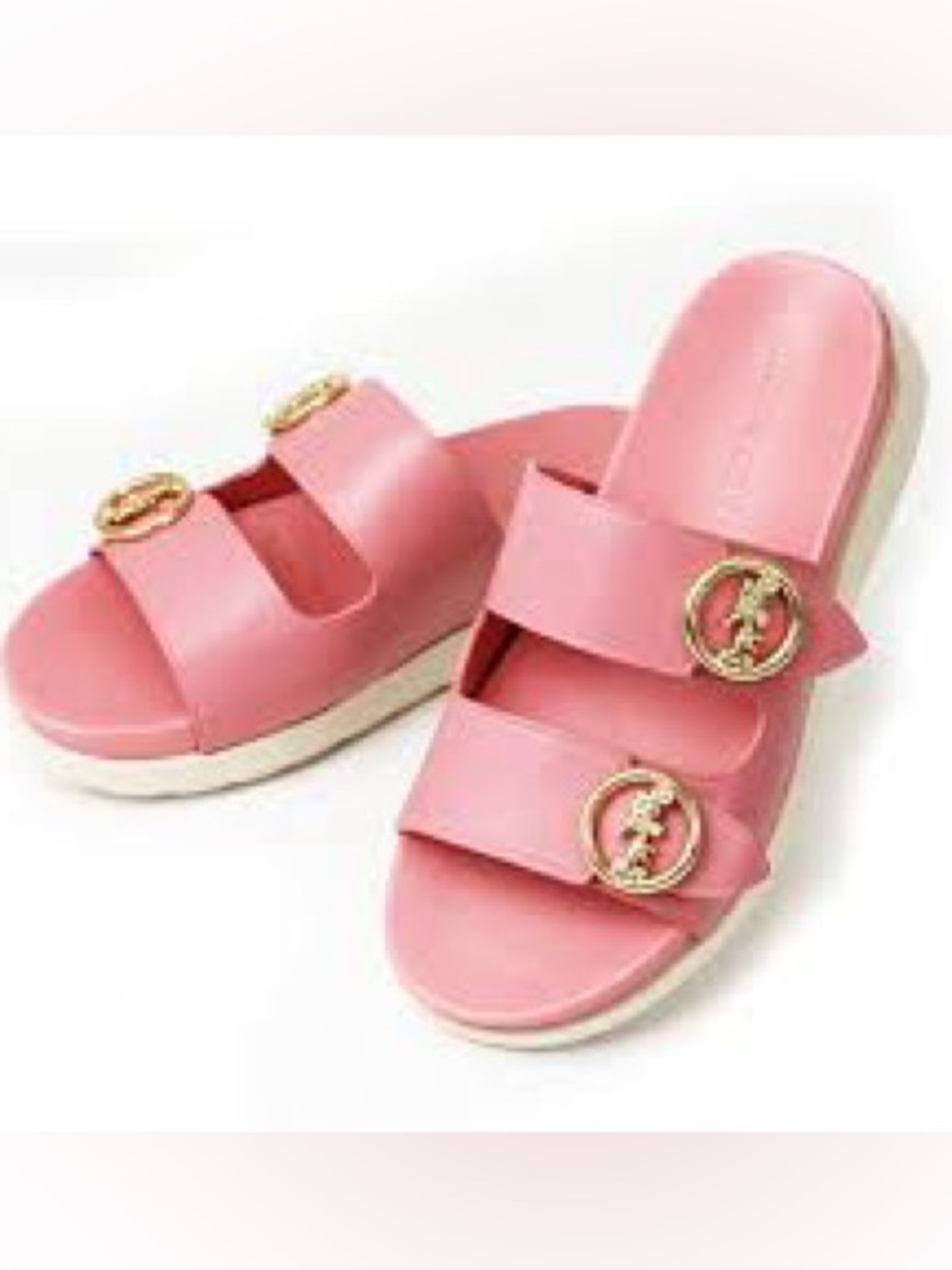 COACH, the Gable pink sandals!